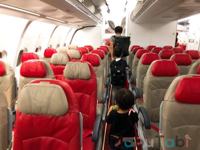 関空　ハワイ　AirAsia　エアアジア　ホノルル　搭乗　座席